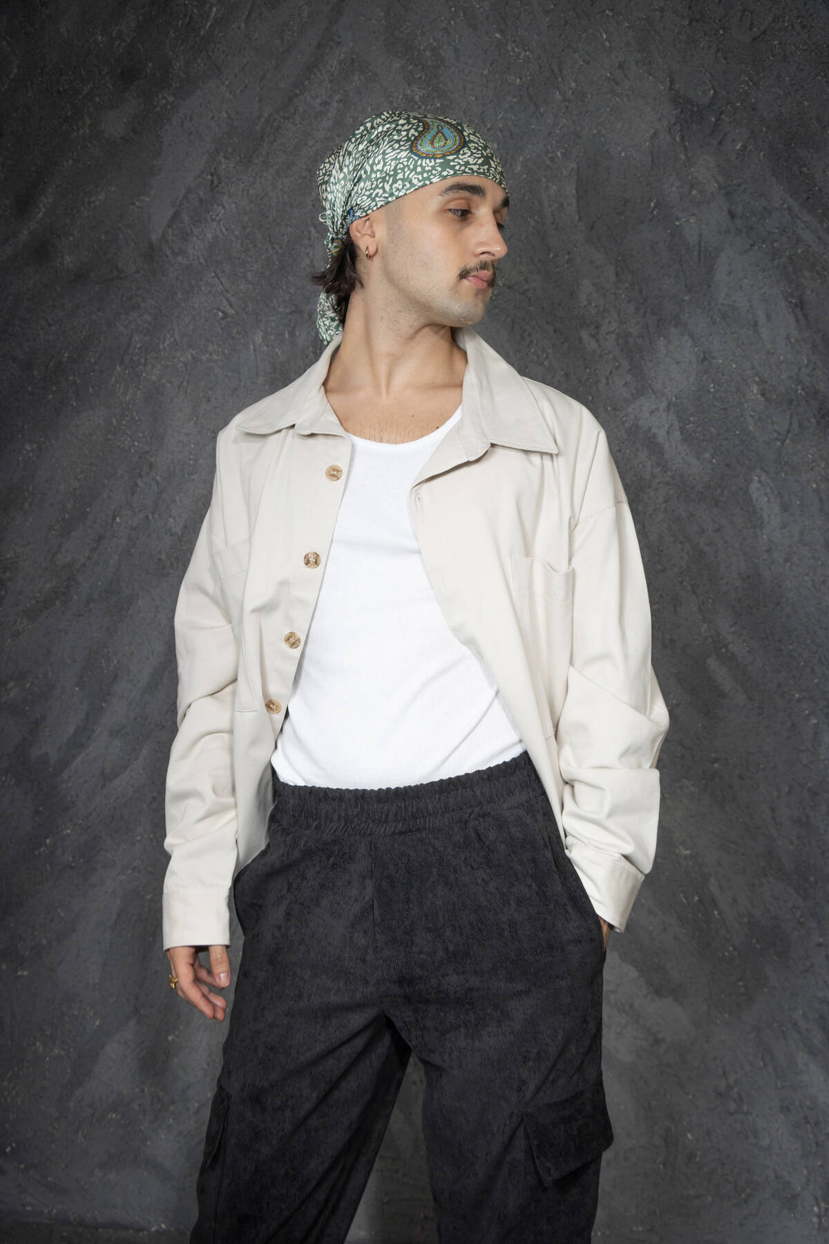 Chaqueta Calva Boxy en azul marino oscuro
