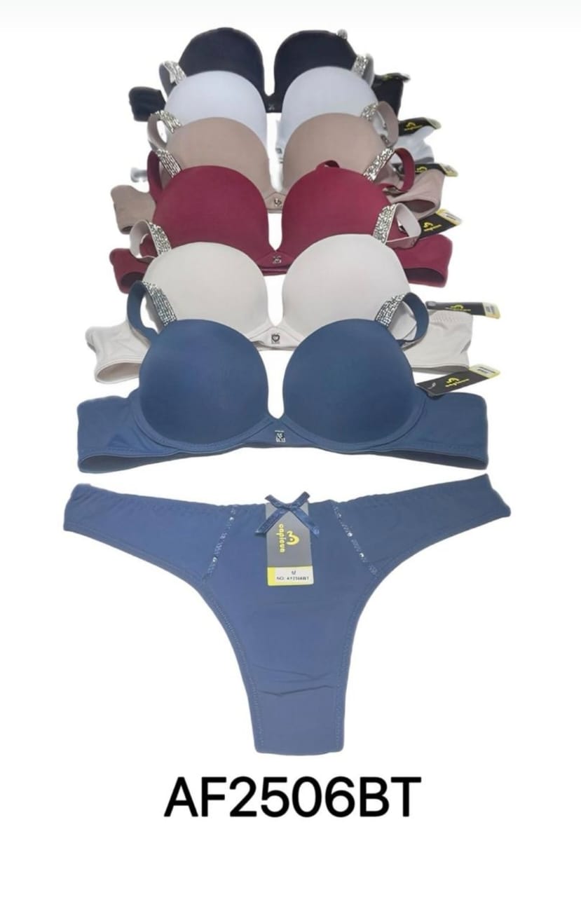 Conjunto Push Up Microfibra Capicua Viene en Bolsa- Distrito Moda