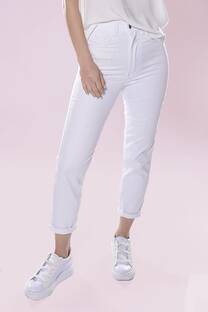 013B JEAN MOM BLANCO RIGIDO - 