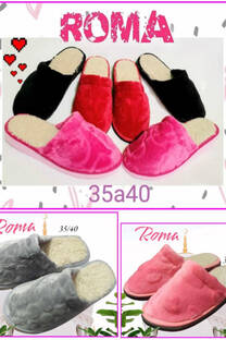 Pantufla corderito-venta por seis pares  - 