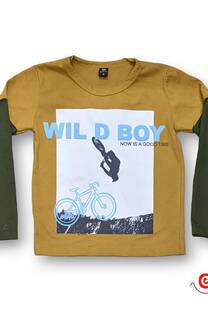 Remera niño ml combinada WILDBOY - 