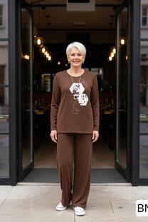 Remera con Glitter &amp;quot;Mora&amp;quot; de [Lanilla Mir] Art. 1149 - 