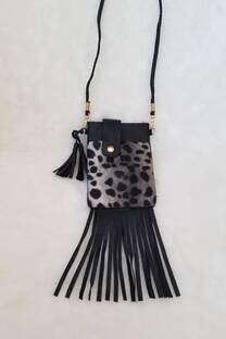 MONEDERO CON FLECOS ANIMAL PRINT - 