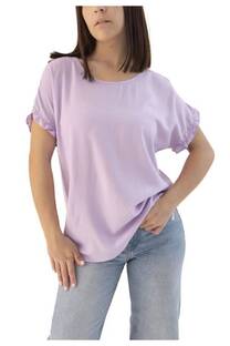 Blusa Poplin Con Volados Manga - 