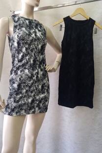 VESTIDO FLOCK ESPALDA ABIERTA A - 