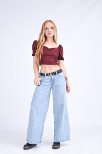 wide leg tiro bajo celeste - wide leg tiro bajo celeste -
