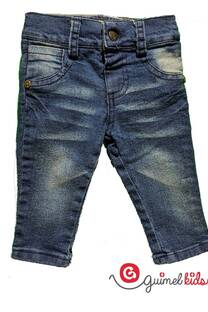 Jean mini bb azul osc c/big y pinzas - 