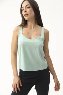 Musculosa Lino Escote V  - 