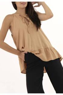 Blusa Lino Sin Mangas  - 