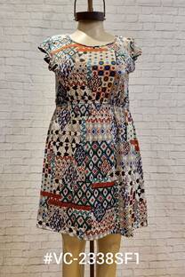 Vestido Seda Fria Estampada - 