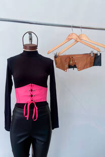 Faja  corset cuerina con cordón gross  - 