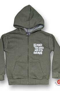 Campera niño frisa BEYOND THIS AREA - 