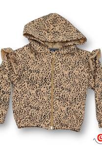 Campera beba frisa est ANIMAL PRINT c volados - 