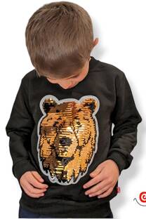 Buzo niños unisex c Apli lentejuelas OSO - 