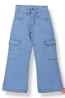 Jean nena oxford cargo clarito - 