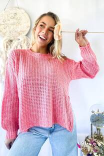 Sweater amplio jaspeado gruesi Verbena - 