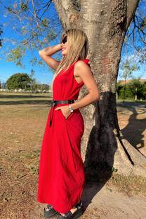 Vestido poplin atar bretel BENFICA - 