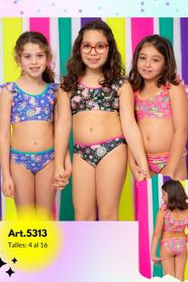 BIKINI DE NENA CON VOLADOS CALIDAD VIENTO Y OLAS ART.5313 - 