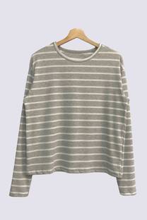 Remera ML Natalia Morley Fino Rayado - Mangas Largas - 