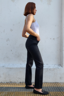 PANTALON NEGRO ELASTIZADO - 