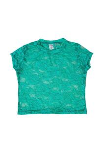 REMERA ENCAJE VERDE - 