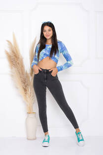 JEANS GRIS - 