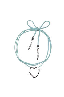 Choker doble vuelta con dije XL corazón - 