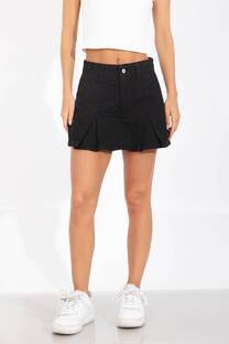 Art. 3574 Short pollera tabla negro - 