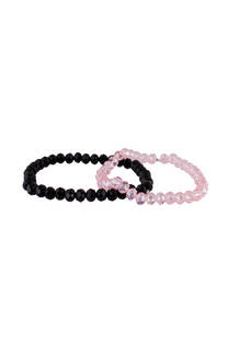 Pulsera doble cristal roca. - 