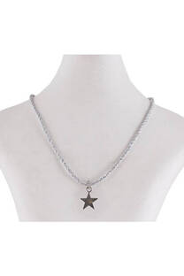 Choker torzado plata con dije ESTRELLA - 