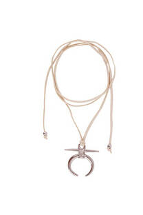 Choker gamuza con dije grande - 