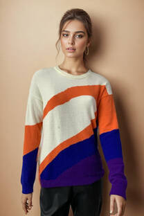 Sweater combinado de Mink   - 
