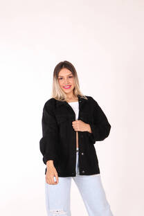 Campera oversize black rigido - 