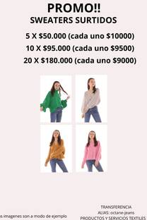 OFERTA 20 SWEATERS 180000 - 