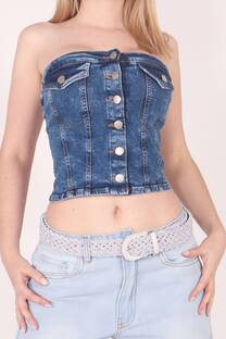 Corset elastizado azul - 