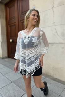 Blusa FUJITORA tull (ruch5084) - 