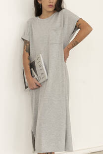 Vestido Rústico Oversize Largo BÉLGICA - 