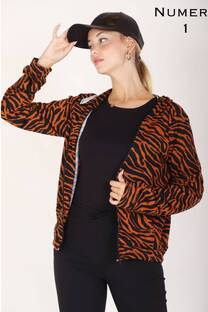 Campera de Lanilla Estampada - 