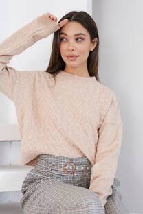 Sweater corto de bremer con trenzado - 