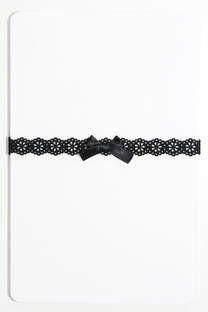 Choker de con detalle moño. - 