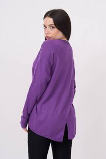 Sweater Liso Tajo Atras  - 