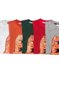 Remera manga corta dinosaurio  - 