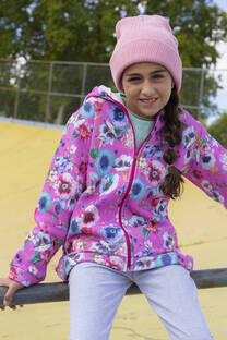 campera friza estampada - 