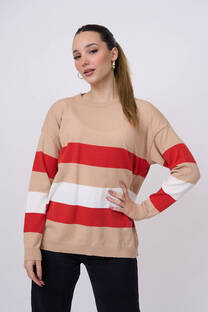 Sweater Rayado Tricolor - 