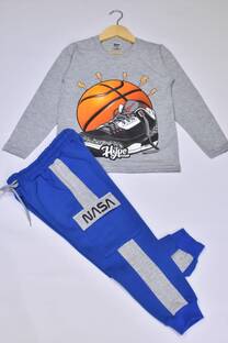 Pack Remera Manga Larga - Babucha Frizada Cargo