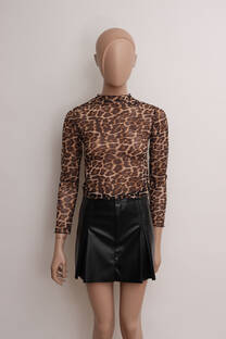 Remera Microtul Sublimada Animal Print  - 