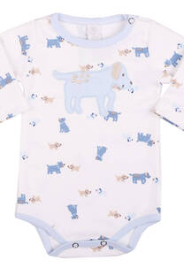 Body bebe interlock estampado con bordado &amp;quot;perrito&amp;quot; - 