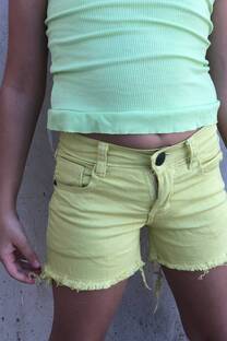 SHORT DE GABARDINA ELASTIZADO COLOR - 