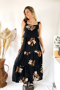 Vestido Lino Estampado - 