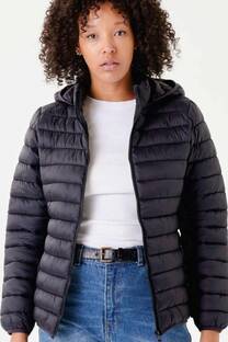 CAMPERA COSTURA CAPUCHA DESMONTABLE CON CINTURA IMPORTADO  - 